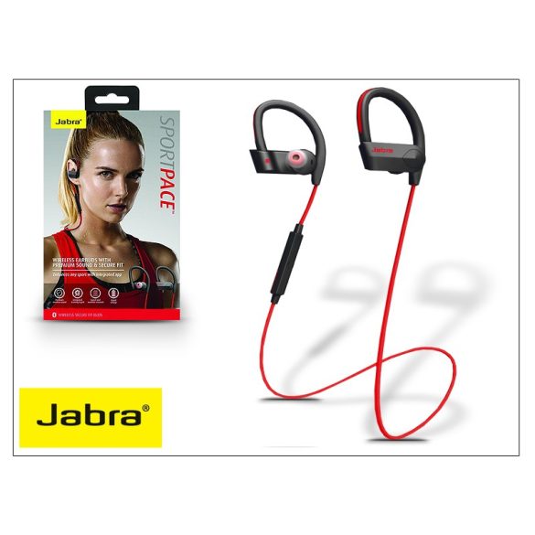 Jabra Sport Pace Bluetooth sztereó headset v4.0 - MultiPoint - black/red