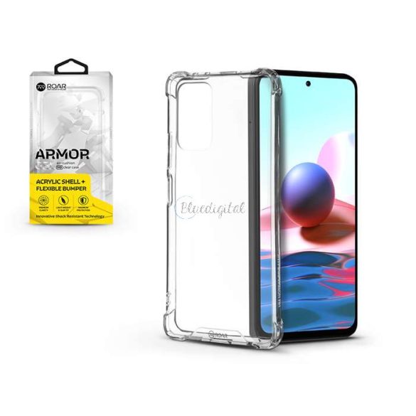 Xiaomi Redmi Note 10/Note 10S szilikon hátlap - Roar Armor Gel - átlátszó