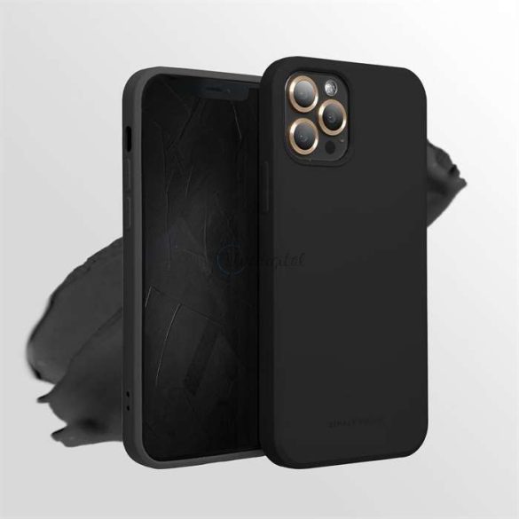 Apple iPhone 13 Pro Max szilikon hátlap - Roar Space - fekete
