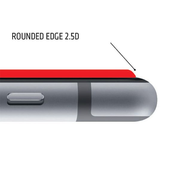 Apple iPhone 7 Plus/8 Plus gyémántüveg képernyővédő fólia - Diamond Glass 2.5D Fullcover - fehér