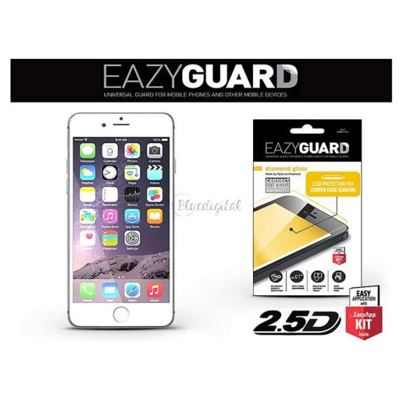 Apple iPhone 6 Plus/6S Plus gyémántüveg képernyővédő fólia - Diamond Glass 2.5D Fullcover - fehér