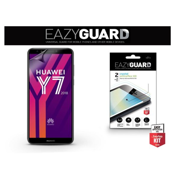 Huawei Y7 (2018)/Huawei Y7 Prime (2018)/Honor 7C képernyővédő fólia - 2 db/csomag (Crystal/Antireflex HD)