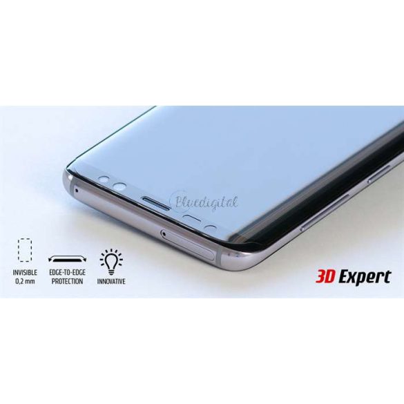 Samsung G965F Galaxy S9 Plus hajlított képernyővédő fólia - MyScreen Protector  3D Expert Full Screen 0.2 mm - átlátszó