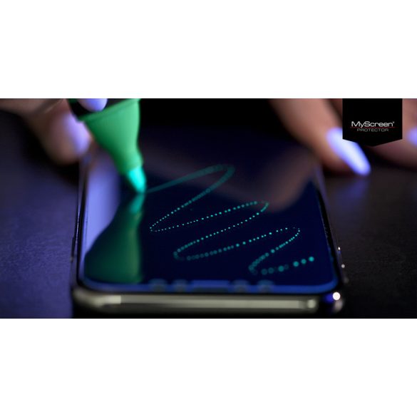 Samsung G985F Galaxy S20+ hajlított képernyővédő fólia - MyScreen Protector 3D Expert Full Screen 0.2 mm - transparent (ECO csomagolás)