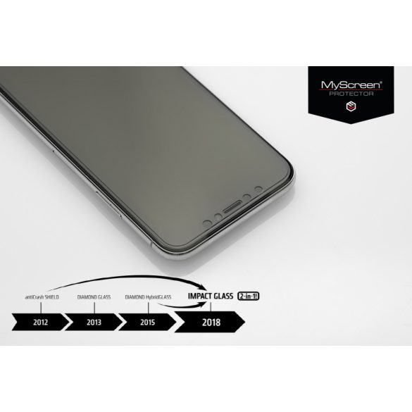 Samsung A715F Galaxy A71 üveg képernyővédő fólia - MyScreen Protector Impact Glass - transparent