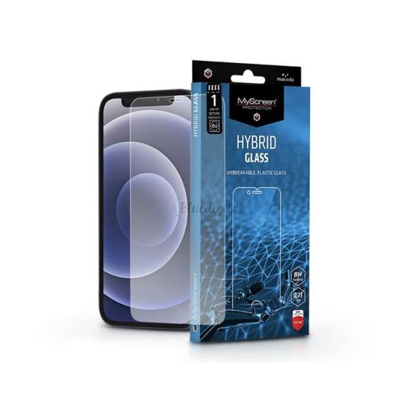 Apple iPhone 12 Mini rugalmas üveg képernyővédő fólia - MyScreen Protector      Hybrid Glass - átlátszó