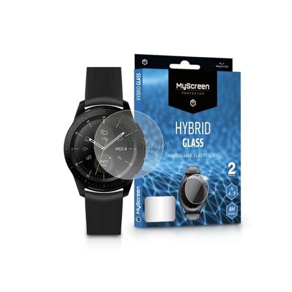 Samsung Galaxy Watch (42 mm) rugalmas üveg képernyővédő fólia - MyScreen        Protector Hybrid Glass - 2 db/csomag - átlátszó