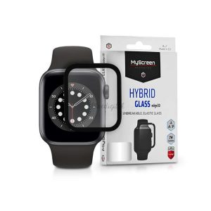 Apple Watch Series 6/SE (44 mm) üveg képernyővédő fólia - MyScreen Protector Hybrid Glass Edge 3D - 1 db/csomag - fekete