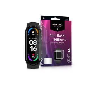 Xiaomi Mi Smart Band 5/Mi Smart Band 6 ütésálló képernyővédő fólia - MyScreen   Protector AntiCrash Shield Edge3D - 2 db/csomag - átlátszó