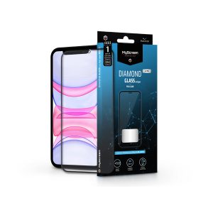 Apple iPhone XR/iPhone 11 edzett üveg képernyővédő fólia - MyScreen Protector   Diamond Glass Lite Edge2.5D Full Glue - fekete