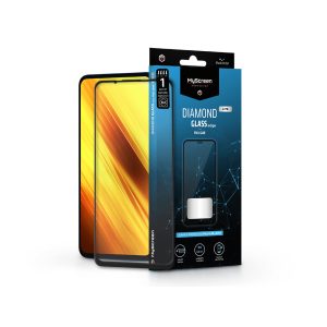 Xiaomi Poco X3/X3 Pro edzett üveg képernyővédő fólia - MyScreen Protector       Diamond Glass Lite Edge2.5D Full Glue - fekete