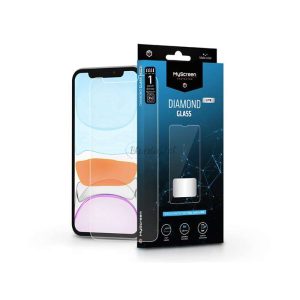 Apple iPhone XR/11 edzett üveg képernyővédő fólia - MyScreen Protector Diamond  Glass Lite Full Glue - átlátszó