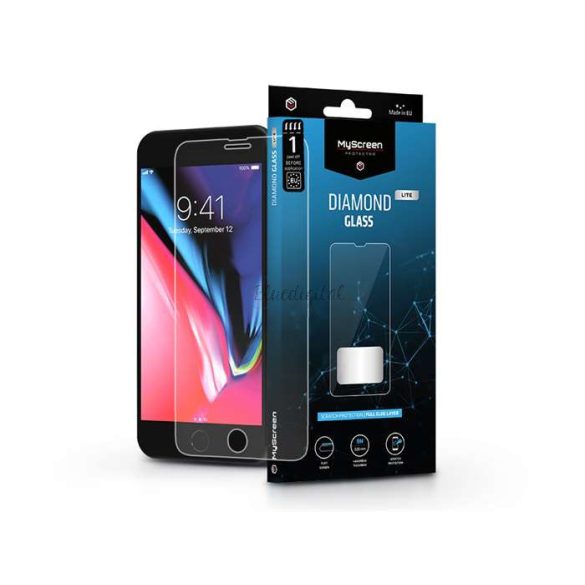 Apple iPhone 7 Plus/8 Plus edzett üveg képernyővédő fólia - MyScreen Protector  Diamond Glass Lite Full Glue - átlátszó