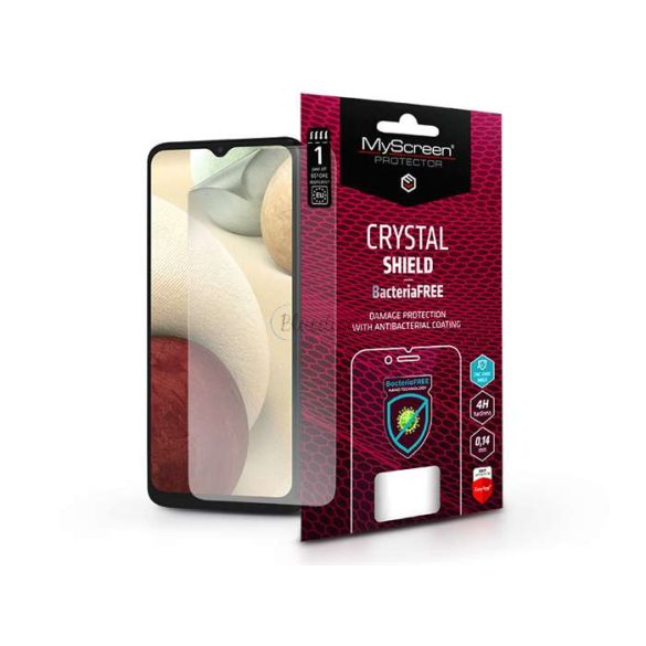 Samsung A125F Galaxy A12/M127F Galaxy M12 képernyővédő fólia - MyScreen         Protector Crystal Shield BacteriaFree - 1 db/csomag - átlátszó