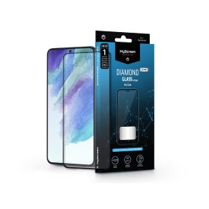 Samsung G990B Galaxy S21 FE 5G edzett üveg képernyővédő fólia - MyScreen        Protector Diamond Glass Lite Edge2.5D Full Glue - fekete