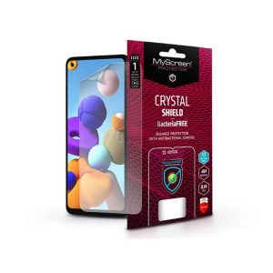 Samsung A217F Galaxy A21s képernyővédő fólia - MyScreen Protector Crystal ShieldBacteriaFree - 1 db/csomag - átlátszó