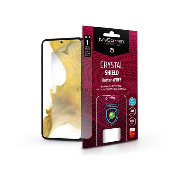 Samsung S901B Galaxy S22 5G/Galaxy S23 képernyővédő fólia - MyScreen Protector  Crystal Shield BacteriaFree - 1 db/csomag - átlátszó