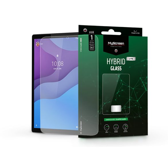 Lenovo Tab M10 HD Gen. 2 rugalmas üveg képernyővédő fólia - MyScreen Protector  Hybrid Glass Lite - átlátszó