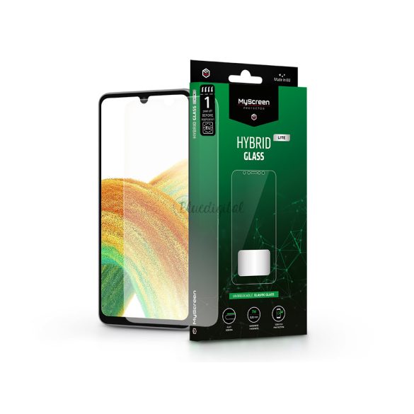 Samsung A336B Galaxy A33 5G rugalmas üveg képernyővédő fólia - MyScreen         Protector Hybrid Glass Lite - átlátszó