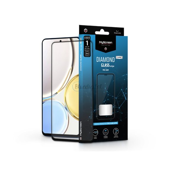 Honor Magic 4 Lite/X30/X9 5G edzett üveg képernyővédő fólia - MyScreen          ProtectorDiamond Glass Lite Edge2.5D Full Glue - fekete