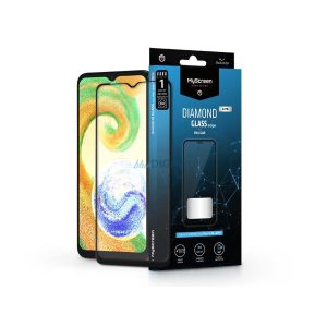 Samsung A047F Galaxy A04s edzett üveg képernyővédő fólia - MyScreen Protector   Diamond Glass Lite Edge2.5D Full Glue - fekete