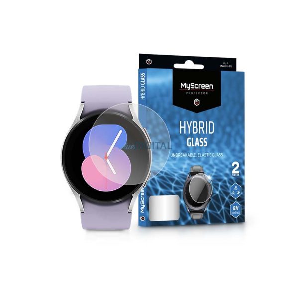 Samsung Galaxy Watch 5 (40 mm) rugalmas üveg képernyővédő fólia - MyScreen      Protector Hybrid Glass - 2 db/csomag - átlátszó