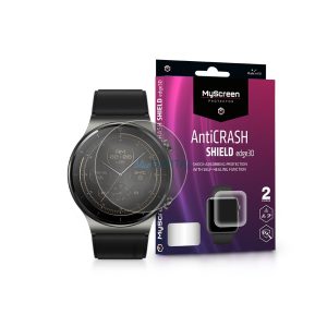 Huawei Watch GT 2 Pro ütésálló képernyővédő fólia - MyScreen Protector          AntiCrashShield Edge3D - 2 db/csomag - átlátszó