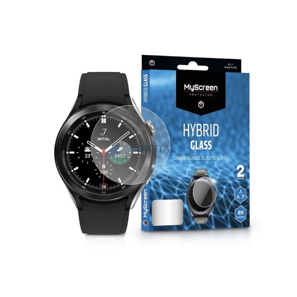 Samsung Galaxy Watch 4 Classic (46 mm) rugalmas üveg képernyővédő fólia -       MyScreen Protector Hybrid Glass - 2 db/csomag - átlátszó