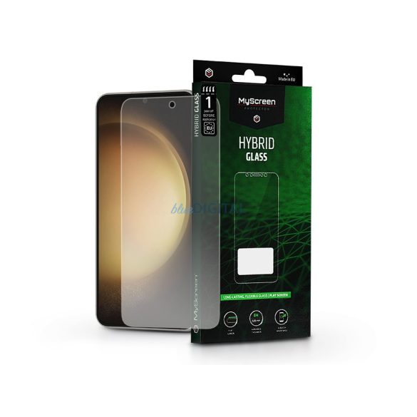 Samsung S901B Galaxy S22 5G/Galaxy S23 rugalmas üveg képernyővédő fólia -       MyScreen Protector Hybrid Glass Green - átlátszó