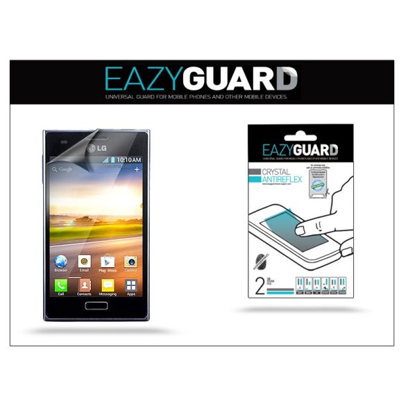 LG E610 Optimus L5 képernyővédő fólia - 2 db/csomag (Crystal/Antireflex)