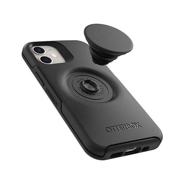 Apple iPhone 12 Mini védőtok - OtterBox Symmetry Popsockets - fekete