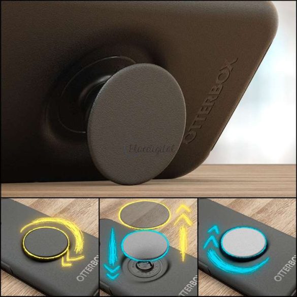 Apple iPhone 12/12 Pro védőtok - OtterBox Symmetry Popsockets - fekete