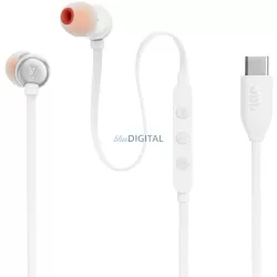   Vezetékes fülhallgató, USB-C csatlakozóval, JBL Tune 310C, fehér