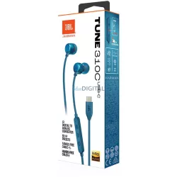   Vezetékes fülhallgató USB-C csatlakozóval, JBL Tune 310C, kék