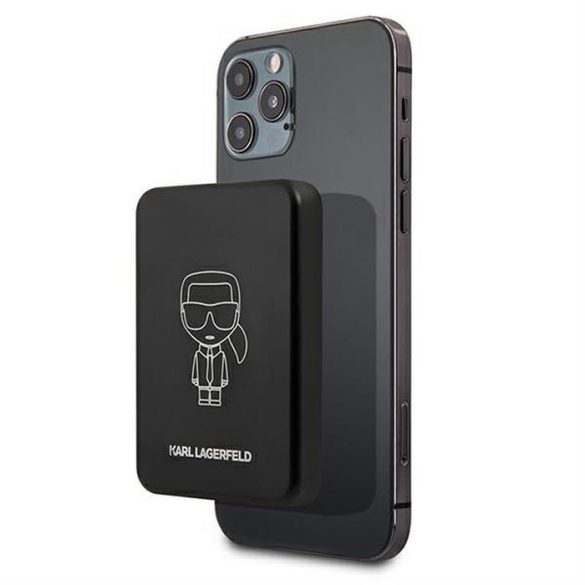 Power Bank with vezeték nélküli töltő Karl Lagerfeld Klpbmsoibk 3000mah a Magsafe-vel