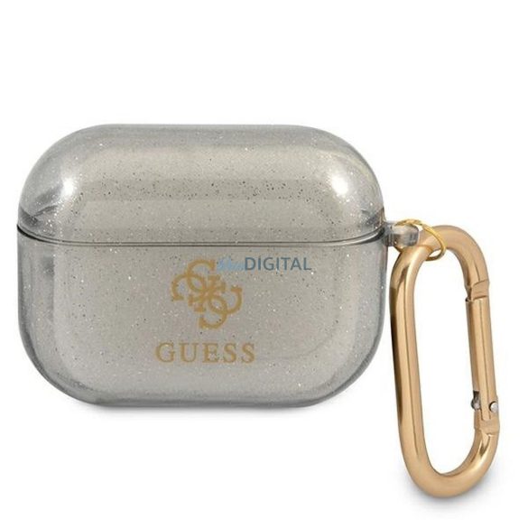 Guess GUAPUCG4GK Glitter Collection tok AirPods Pro - fekete