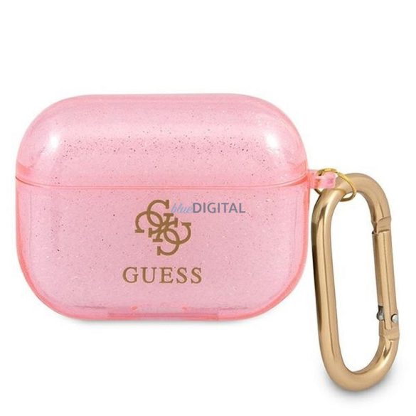 Guess GUAPUCG4GP Glitter Collection tok AirPods Pro - rózsaszín