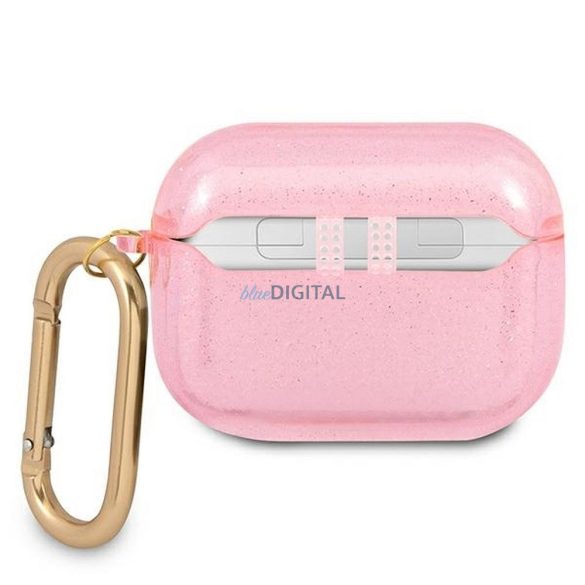 Guess GUAPUCG4GP Glitter Collection tok AirPods Pro - rózsaszín