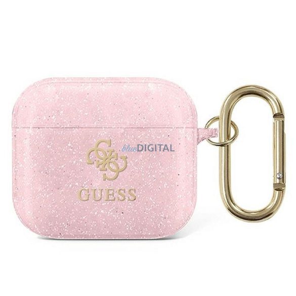 Guess GUA3UCG4GP Glitter Collection tok AirPods 3 - rózsaszín