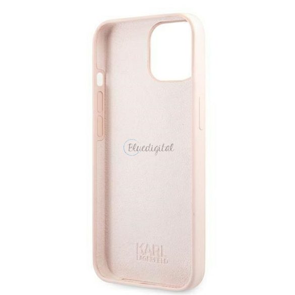 Eredeti tok Karl Lagerfeld KLHMP13MSSKCI Iphone 13  (Ikonik Karl & Choupette + Mag / Light Pink)