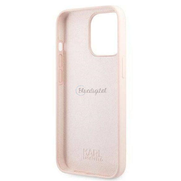 Eredeti tok Karl Lagerfeld KLHMP13LSSKCI Iphone 13 Pro  (Ikonik Karl & Choupette + Mag / Light Pink)