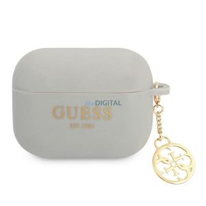 Guess GUAPLSC4EG Silicone Charm 4G Collection tok AirPods Pro - szürke