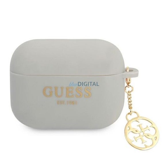 Guess GUAPLSC4EG Silicone Charm 4G Collection tok AirPods Pro - szürke