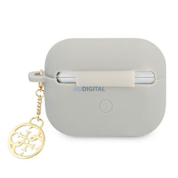 Guess GUAPLSC4EG Silicone Charm 4G Collection tok AirPods Pro - szürke