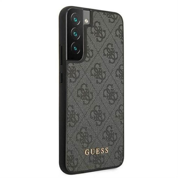 Eredeti tok Guess guhcs22Sg4gfgr Samsung s22 (4g fém arany logó / szürke)