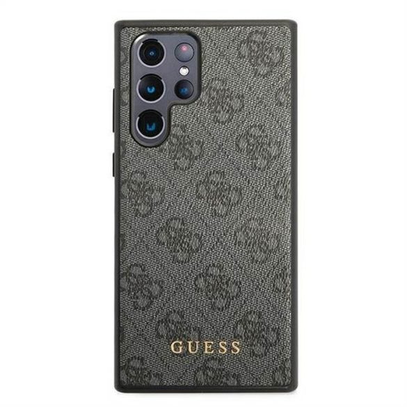 Eredeti tok Guess guhcs22lg4gfgr Samsung s22 ultra (4g fém arany logó / szürke)