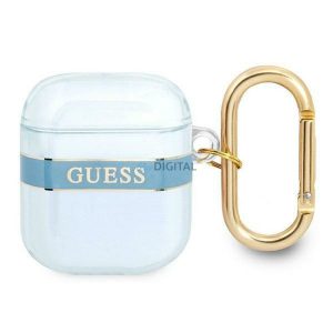 Guess GUA2HHTSB Strap Collection tok AirPods 1/2 - kék