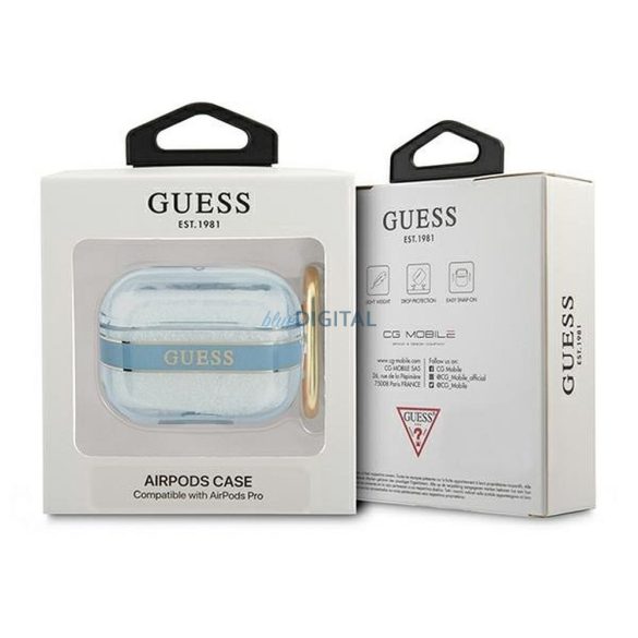 Guess GUAPHHTSB Strap Collection tok AirPods Pro - kék
