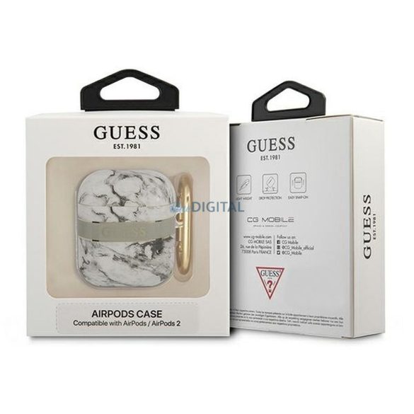 Guess GUA2HCHMAG Strap Collection tok AirPods 1/2 - szürke