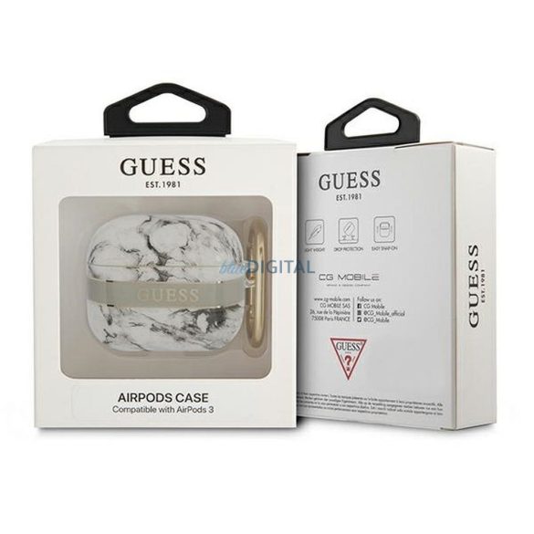 Guess GUA3HCHMAG Strap Collection tok AirPods 3 - szürke